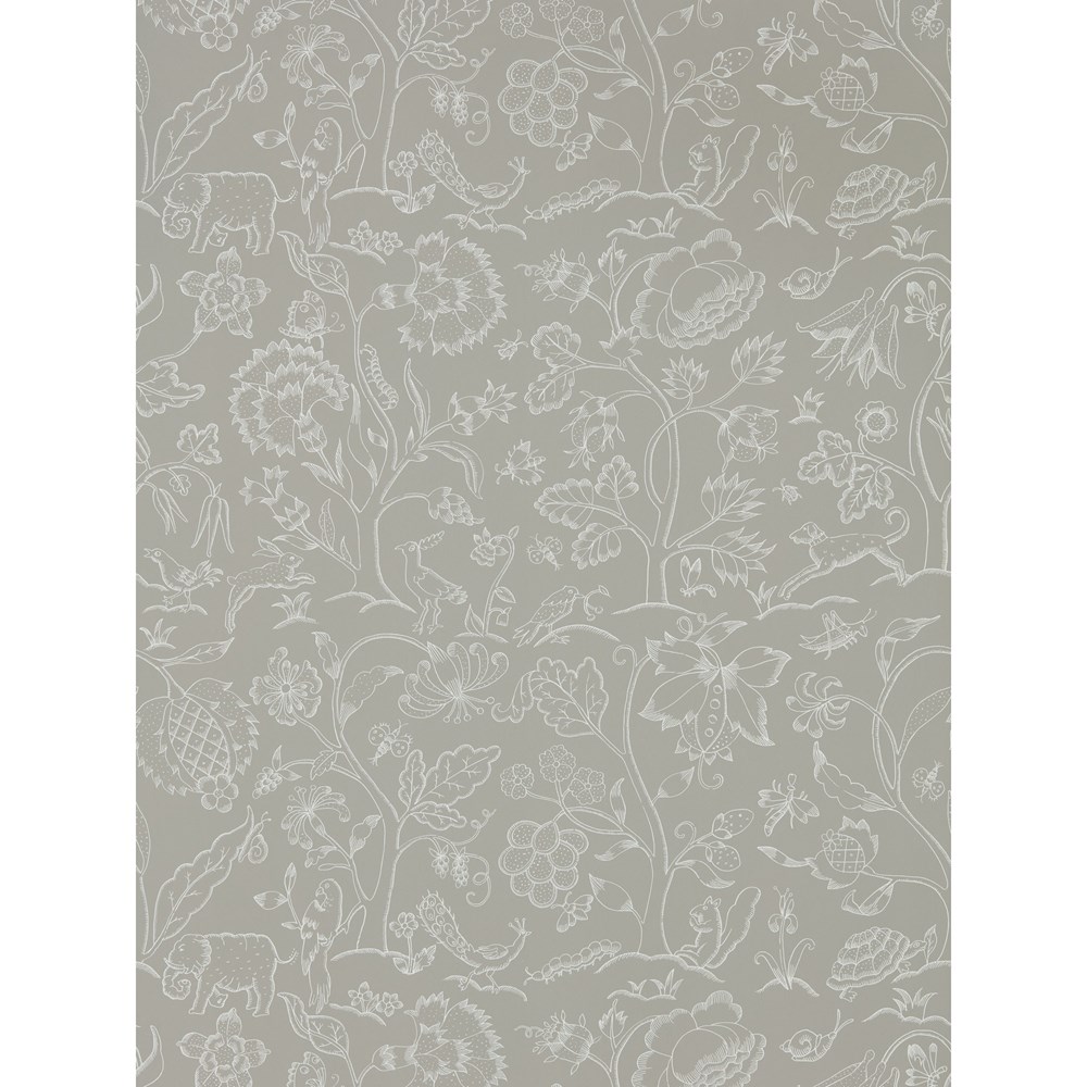 Middlemore Wallpaper 216697 by Morris & Co in Linen Chalk White